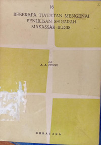 Image of Beberapa Tjatatan Mengenai Penulisan Sedjarah Makassar-Bugis