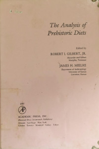 Image of The Analysis Of Prehistoric Diets
