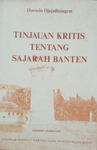 Image of Tinjauan Kritis Tentang Sejarah Banten